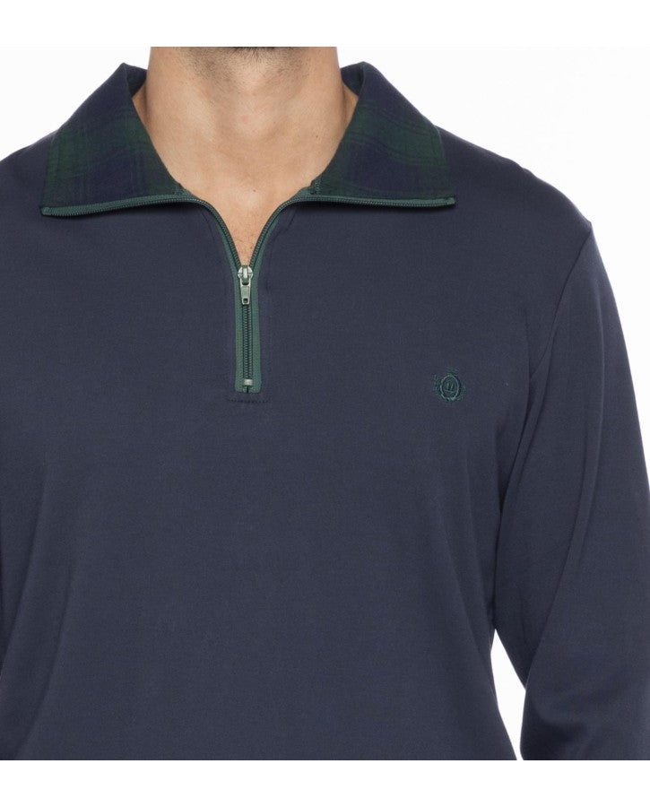 Pigiama PO421 d956 serafino con zip