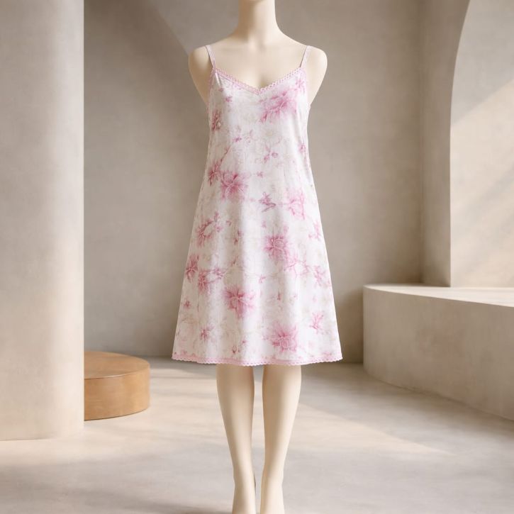 Camicia 26211 donna spallina fantasia