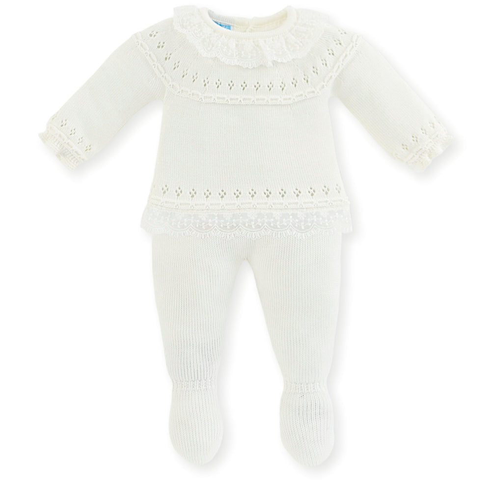 Completino Tricot con pizzo