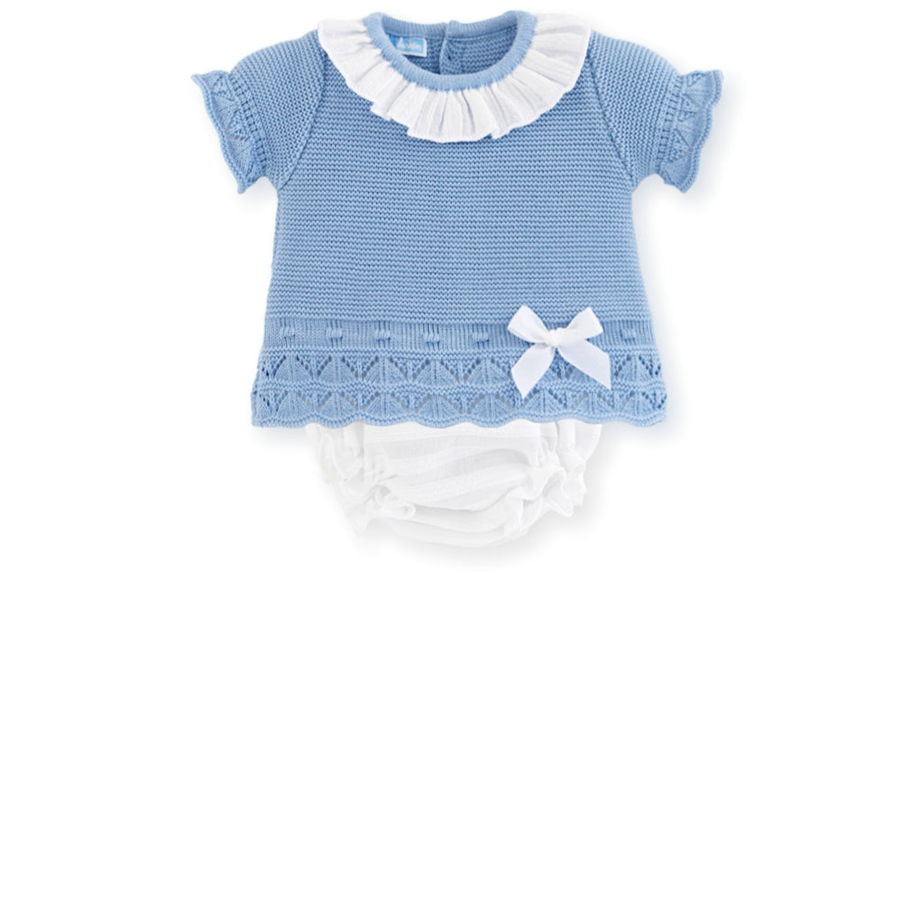 Completino tricot con pizzo