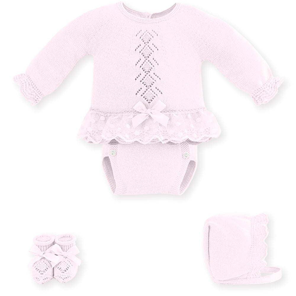 Completino Tricot con pizzo