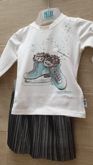 Maglia Jersey e gonna plisse