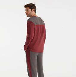 Pigiama girocollo interlock