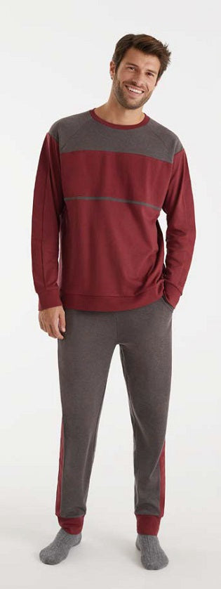 Pigiama girocollo interlock