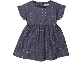 Abito s/l in denim pois