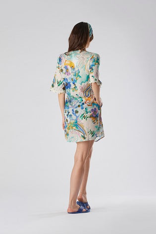 Caftano corto Paisley
