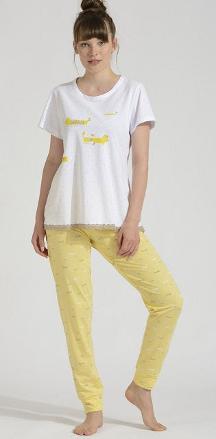 Pigiama serafino mm pantalone lungo