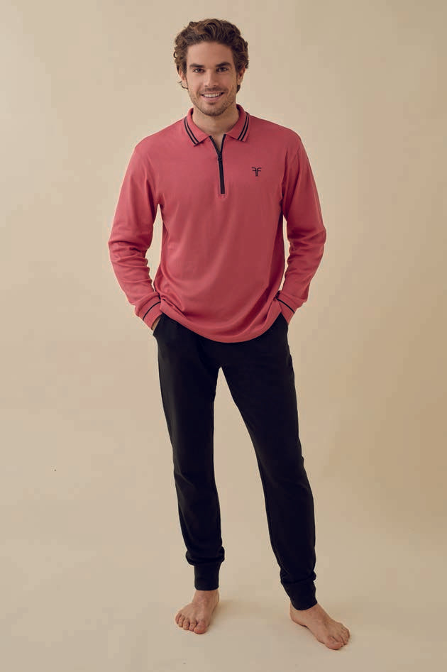 Tuta polo interlock