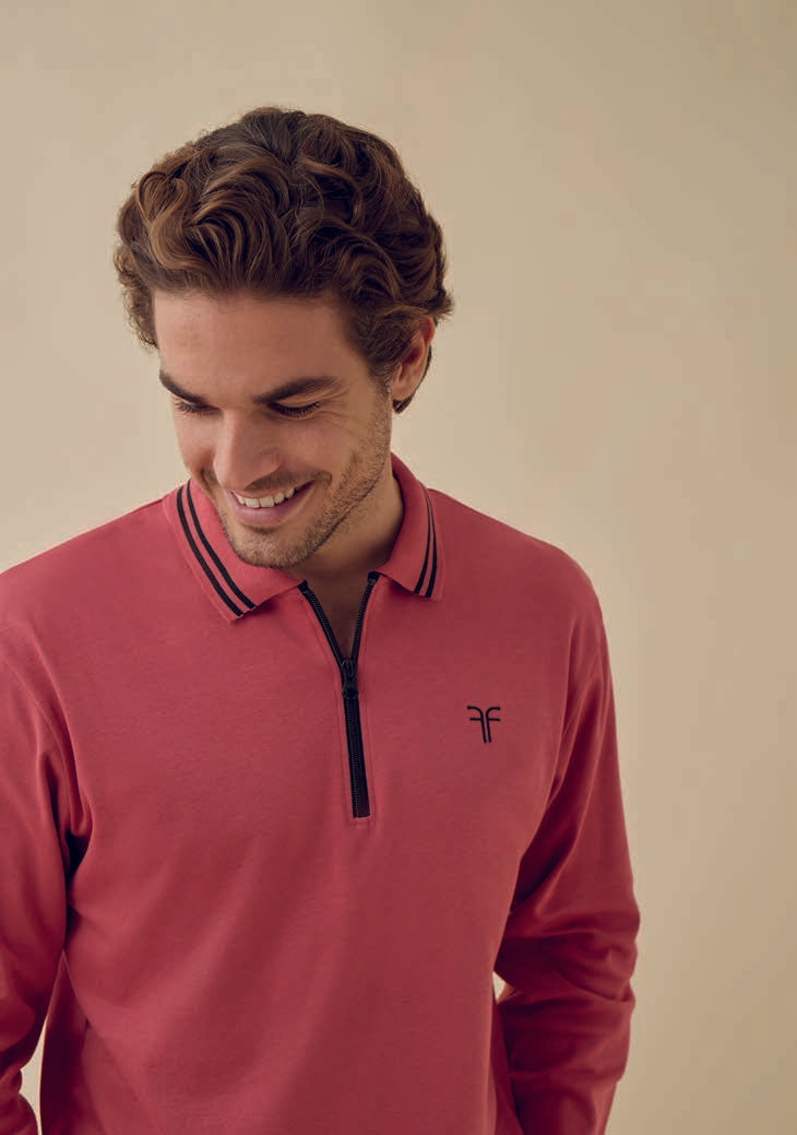Tuta polo interlock
