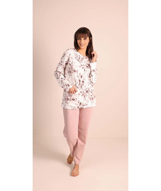 Pigiama donna 5022 modello aperto in interlock
