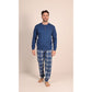 Pigiama uomo 6025 modello serafino in interlock