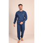Pigiama uomo 6038 modello serafino in interlock