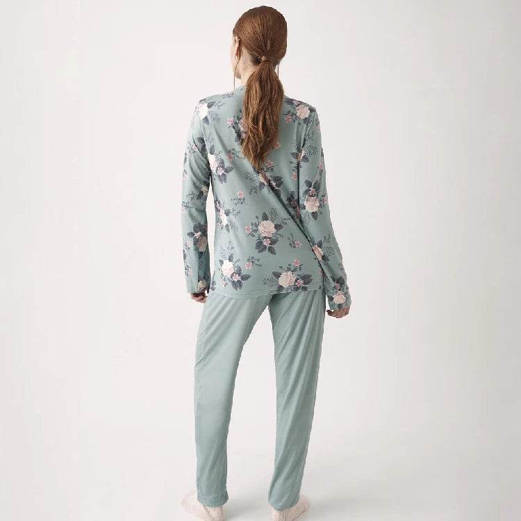 Pigiama donna ciniglia floreale