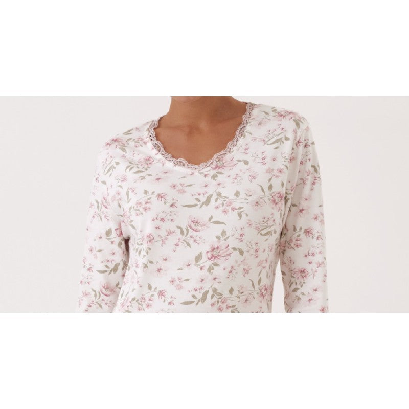 Pigiama donna in maglia interlock provenzale