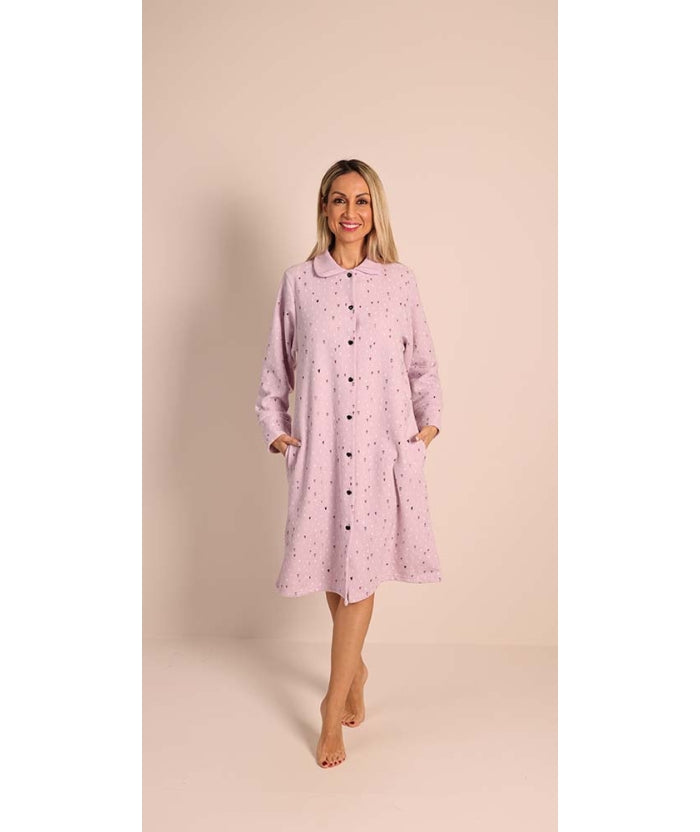 Vestaglia donna 5178 abbottonata con collo