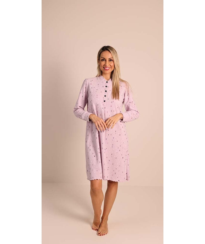 Camicia donna 5177 serafino con 5 bottoni con pistagna