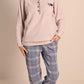 Pigiama donna 5140 serafino con pantalone a quadri