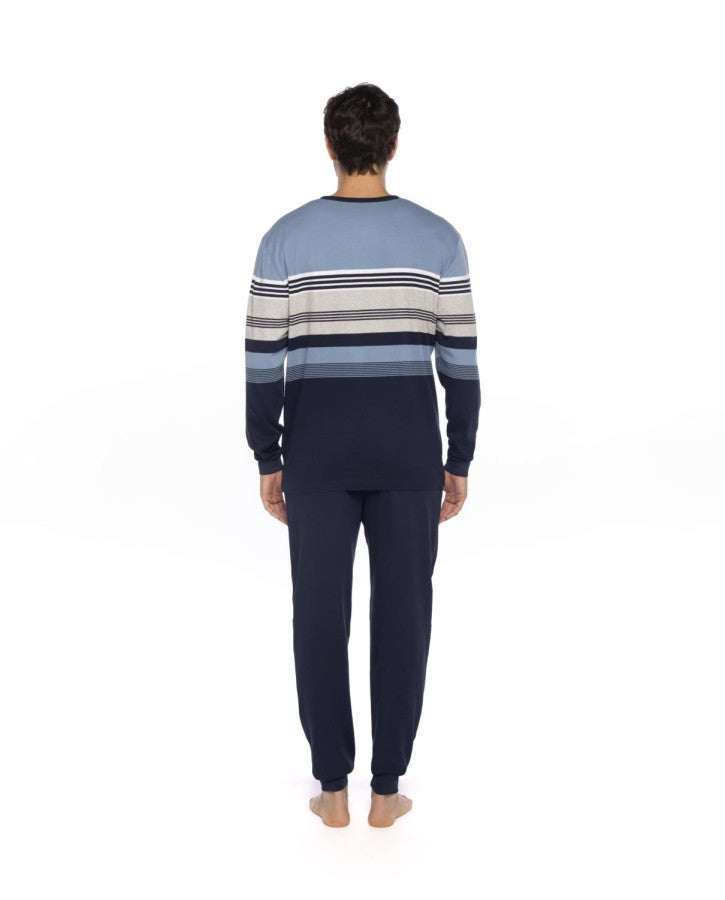 Pigiama interlock rigato