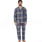 Pigiama PC521 d 961 Aperto a quadri in flanella