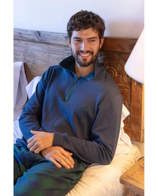 Pigiama PO421 d956 serafino con zip