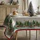 Tovaglia natalizia abeti 12 posti