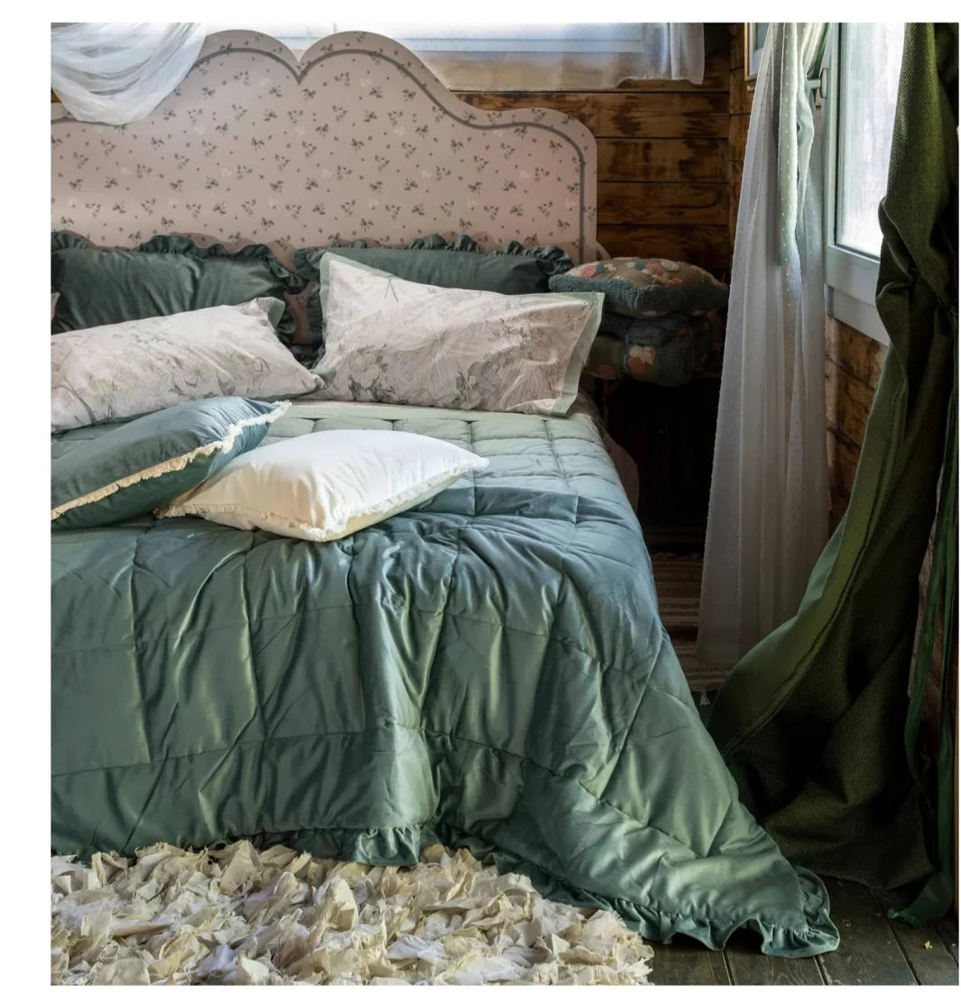 Trapunta Arya 2P. velluto unito