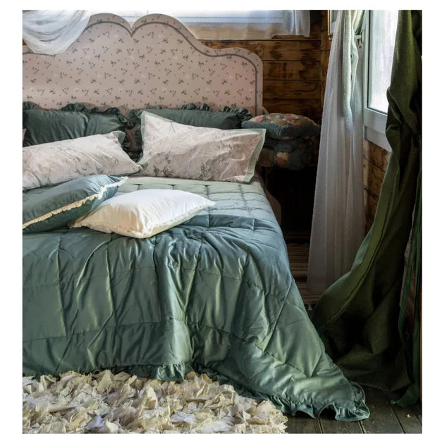 Trapunta Arya 2P. velluto unito