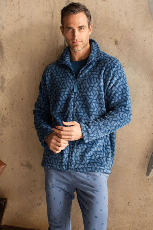 Giacca con zip Matt-3 fantasia geometrica