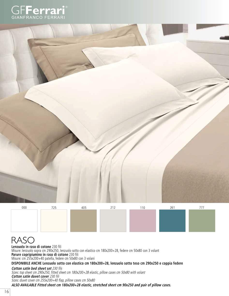 Coppia letto Raso