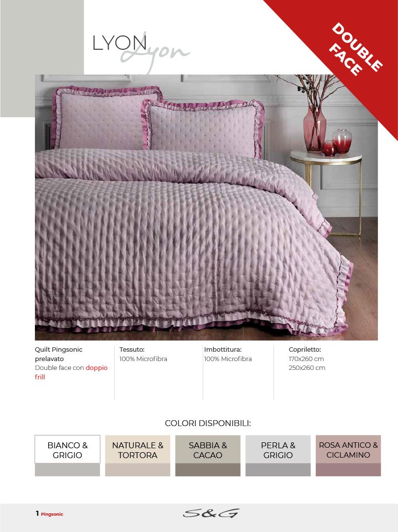 Quilt Lyon + 2 copriguanciali