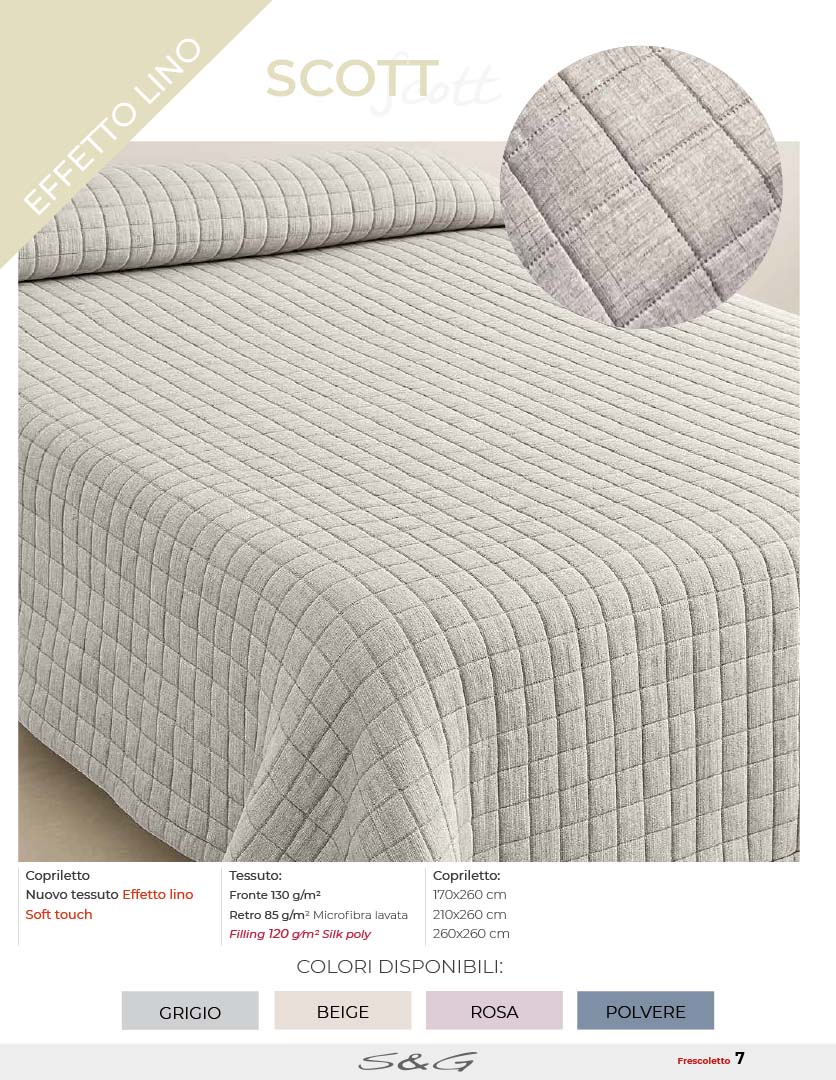 quilt Scott effetto lino