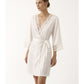 Kimono 1244 con pizzo in raso