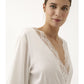 Kimono 1244 con pizzo in raso