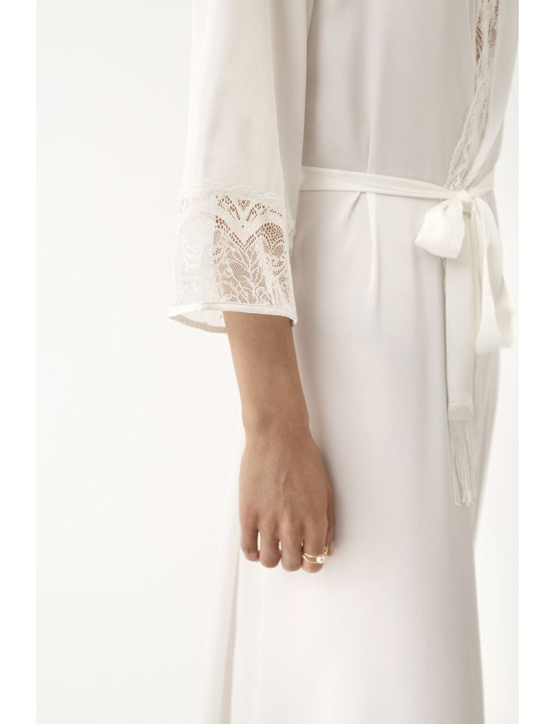 Vestaglia 1244 Kimono c/pizzo