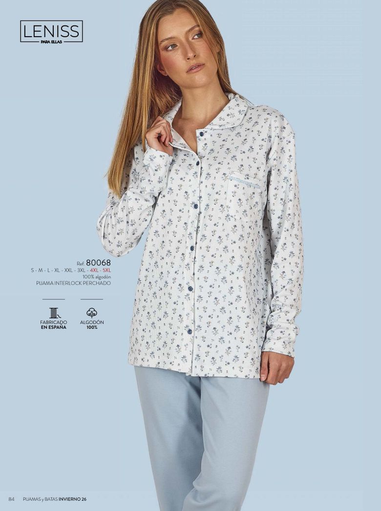 Pigiama donna aperto art. 80068