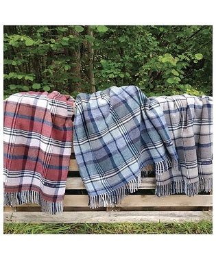 Coperta Plaid con frange