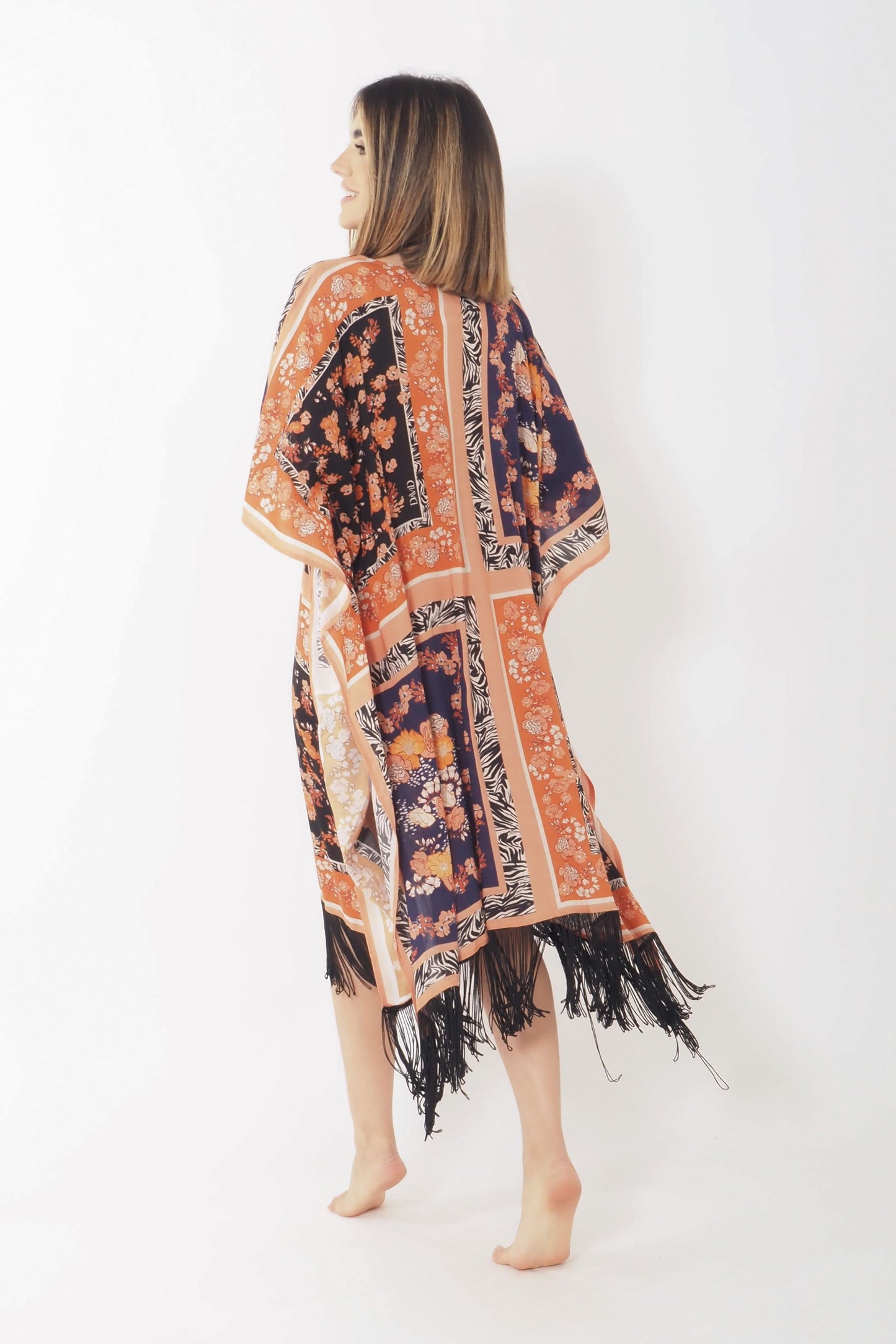 Poncho Cora Foulard Mix