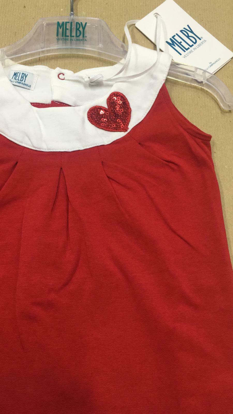 Vestitino rosso con cuore in paillettes